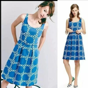 Boden Ava A-Line Belted Sleeveless Dress Size 2